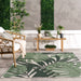 Indoor Outdoor Green Foliage Area Rug 152 cm x 244 cm