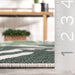 Indoor Outdoor Green Foliage Area Rug 152 cm x 244 cm