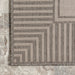 Indoor Outdoor Striped Flatweave Rug Light Grey 160cm