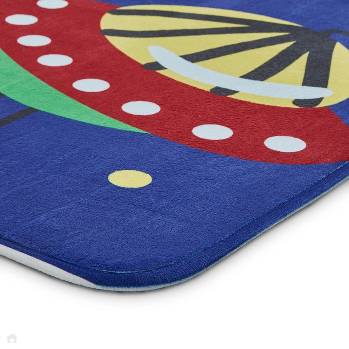 Inspire G3420 Kids Super-Soft Lightweight Play Mat Blue Rug