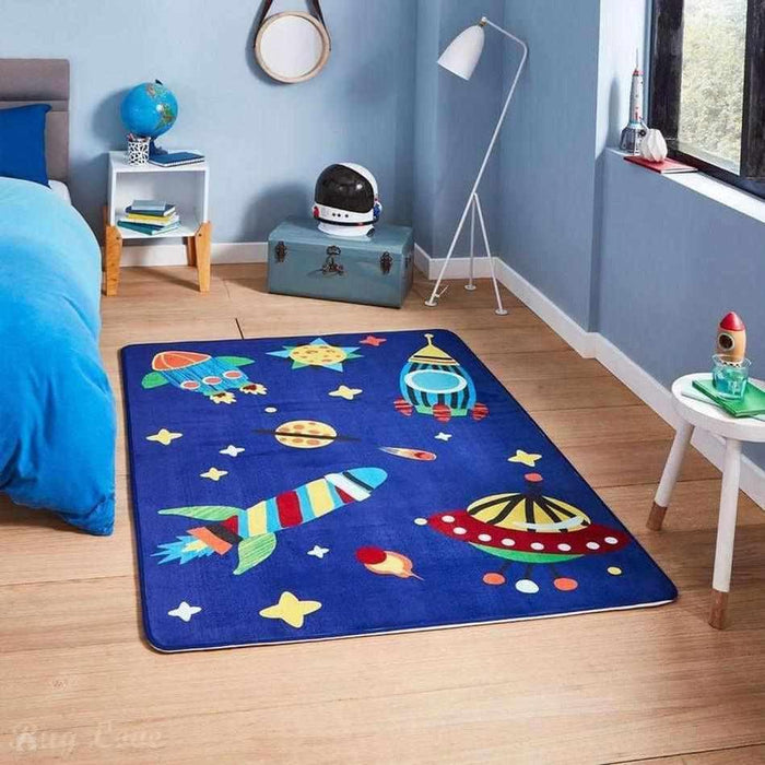 Inspire G3420 Kids Super-Soft Lightweight Play Mat Blue Rug