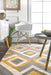 Interconnected Diamond Area Rug 120x180 cm Sunflower Design