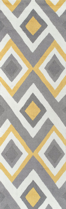 Interconnected Diamond Area Rug 120x180 cm Sunflower Design