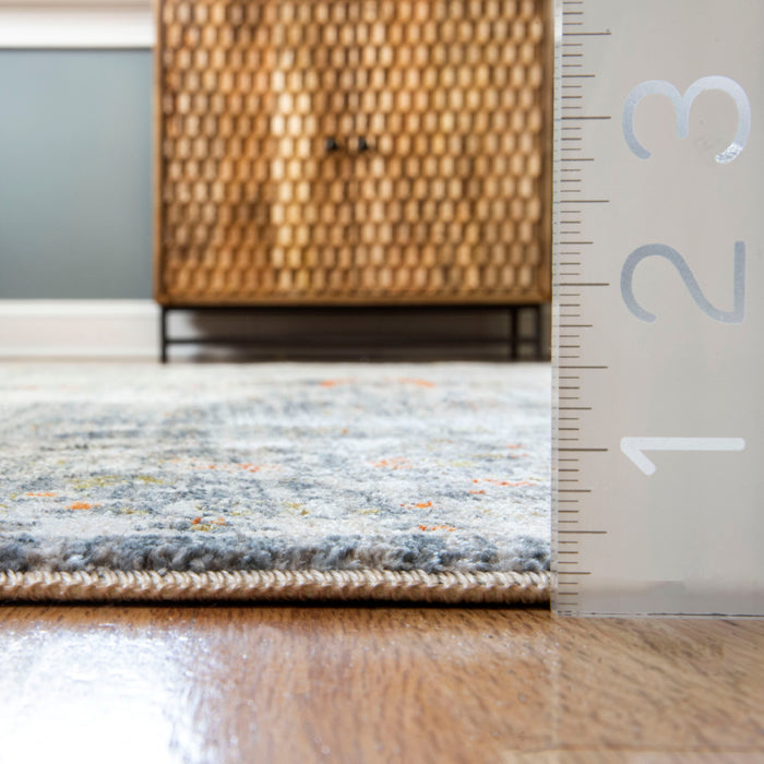 Intricate Grey Medallion Area Rug 160x230 cm