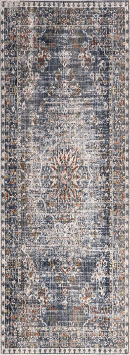 Intricate Grey Medallion Area Rug 160x230 cm