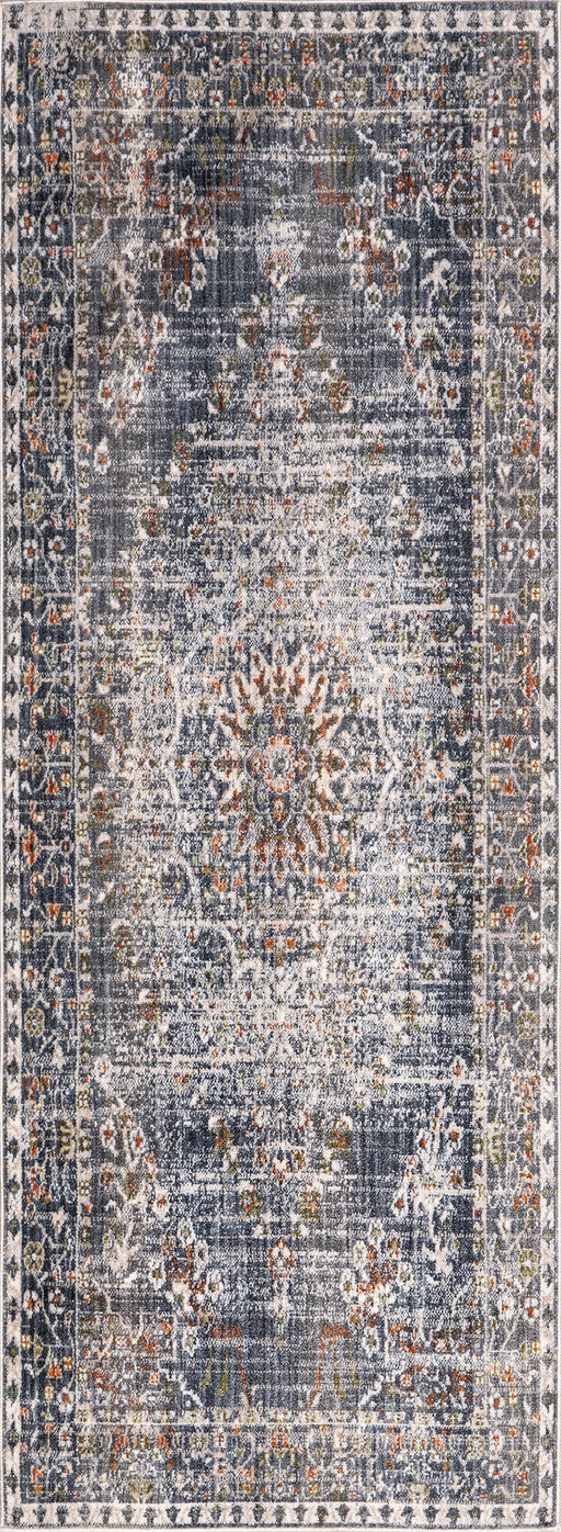 Intricate Grey Medallion Area Rug 160x230 cm