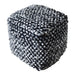 Irena Hand-Woven Pouf in Polyester and Wool