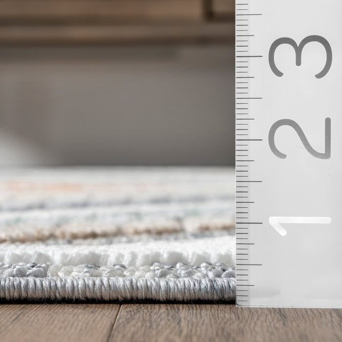 Irena Light Grey Zig Zag Area Rug 160x230 cm