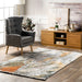 Iridescent Brush Strokes Area Rug Light Grey 160 x 230 cm