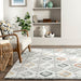 Iridescent Checkered Area Rug Light Grey 160x230 cm
