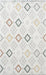 Iridescent Checkered Area Rug Light Grey 160x230 cm