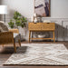 Iridescent Diamond Area Rug 152 Cm Ivory
