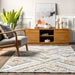 Iridescent Diamond Area Rug Light Grey 160x230 cm