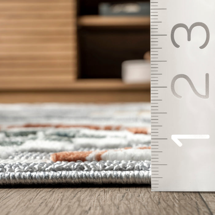 Iridescent Diamond Area Rug Light Grey 160x230 cm