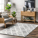 Iridescent Grey Checkered Area Rug 120x180 cm