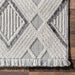 Iridescent Grey Checkered Area Rug 120x180 cm