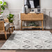 Iridescent Grey Checkered Area Rug 120x180 cm