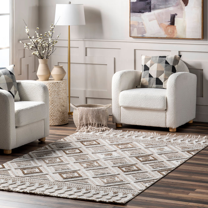 Iridescent Ivory Area Rug 152cm X 244cm