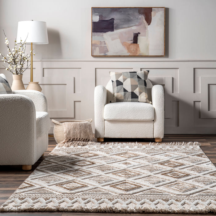Iridescent Ivory Area Rug 152cm X 244cm