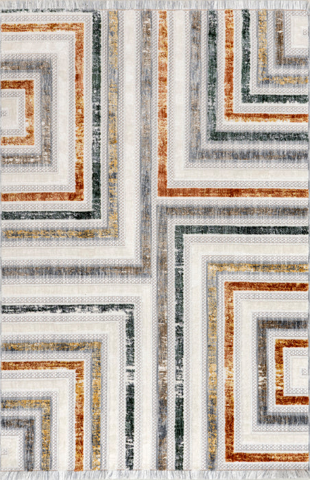 Iridescent Light Grey Area Rug 120x180 cm