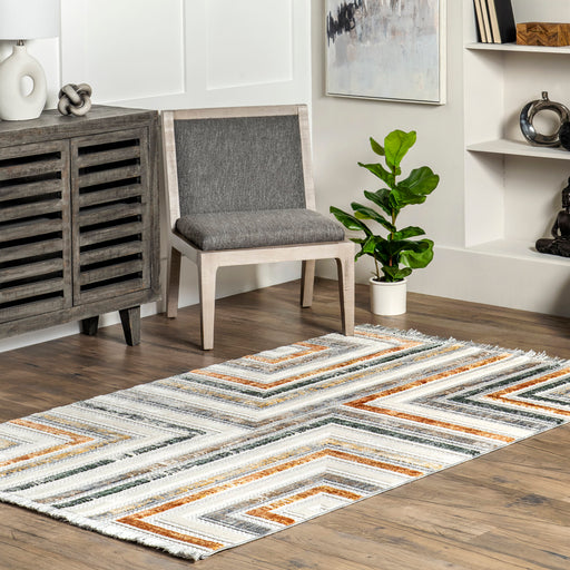 Iridescent Light Grey Area Rug 120x180 cm