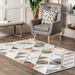 Iridescent Light Grey Area Rug for Home Decor