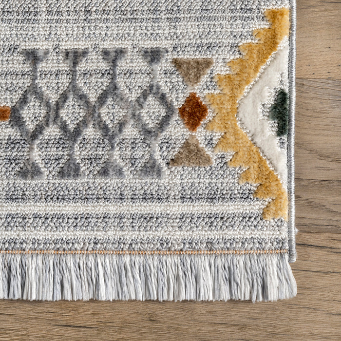 Iridescent Links Area Rug 150x230 cm Light Grey