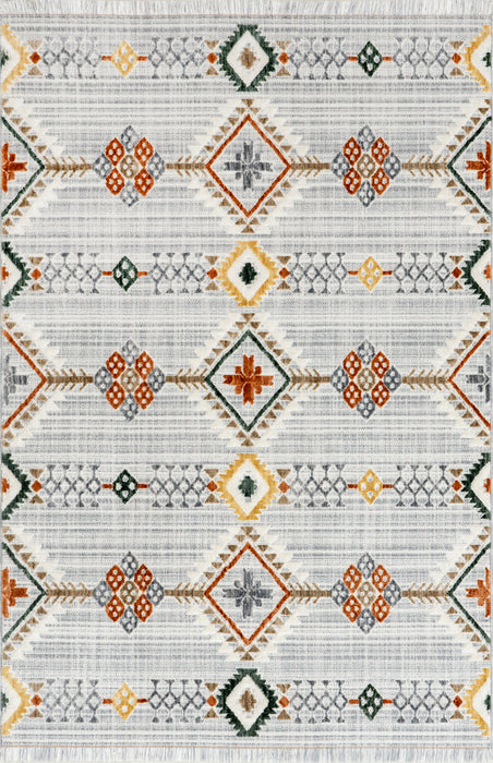 Iridescent Links Area Rug 150x230 cm Light Grey