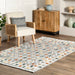 Iridescent Mini Diamonds Area Rug 152x91 cm Light Grey