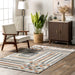 Iridescent Stripes Area Rug Light Grey 150x240 cm