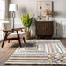 Iridescent Stripes Area Rug Light Grey 150x240 cm