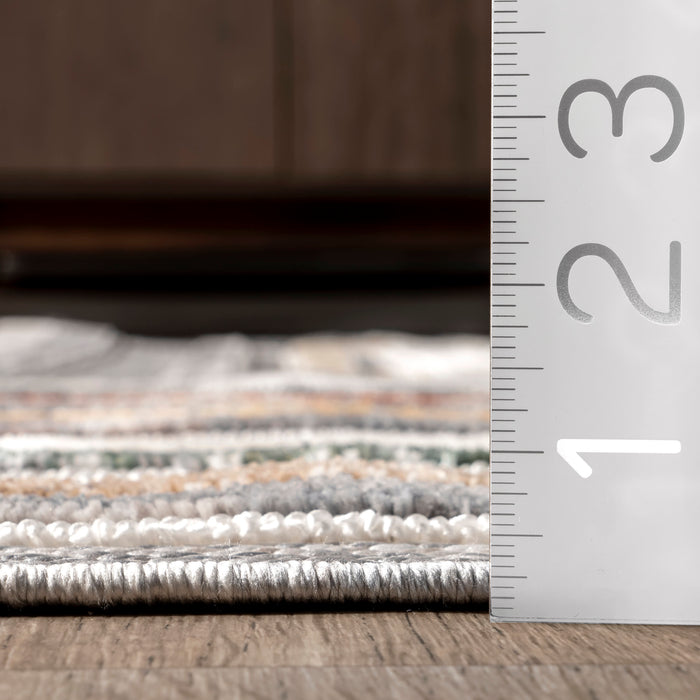 Iridescent Stripes Area Rug Light Grey 150x240 cm