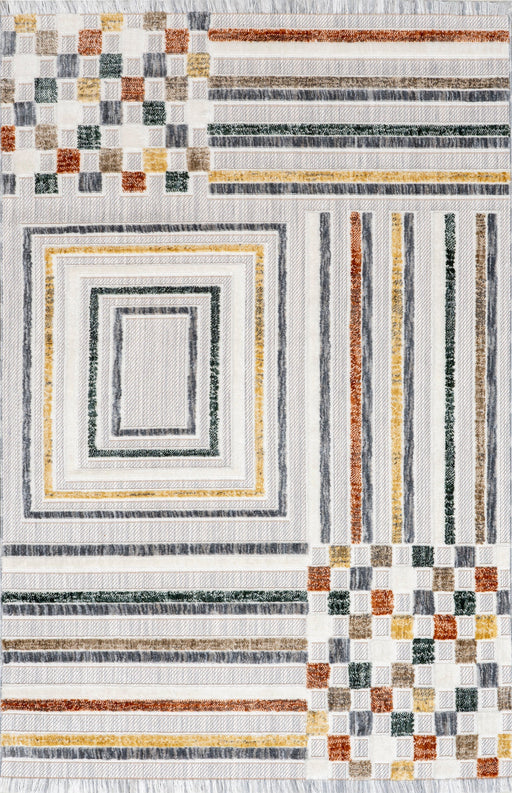 Iridescent Stripes Area Rug Light Grey 150x240 cm