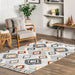 Iridescent Trellis Area Rug 160x230 cm Light Grey