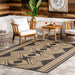 Iris Indoor Outdoor Flatweave Rug 150x240 cm Dark Grey
