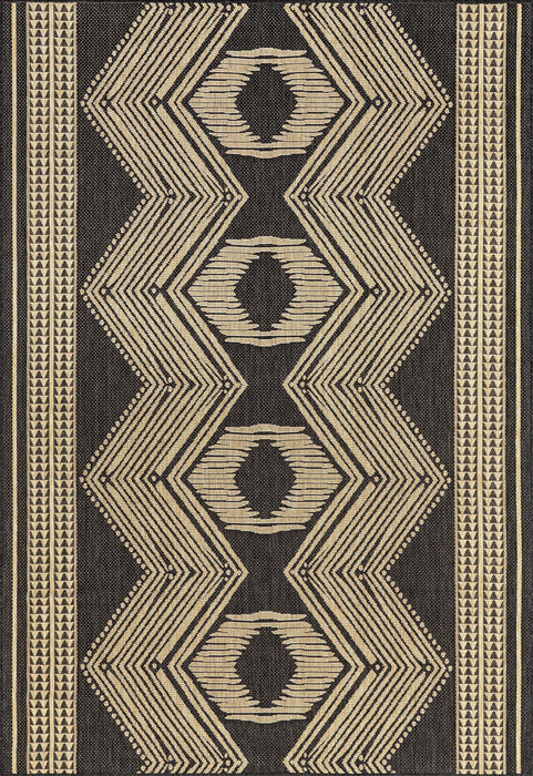 Iris Indoor Outdoor Flatweave Rug 150x240 cm Dark Grey