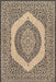 Iris Medallion Area Rug 5x7 Feet Charcoal