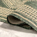 Iris Tropical Indoor Outdoor Flatweave Rug 150x240 cm Green
