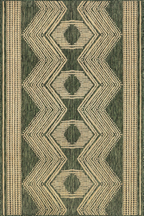 Iris Tropical Indoor Outdoor Flatweave Rug 150x240 cm Green