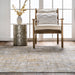 Isabella Gold Crosshatch Area Rug 160x230 cm