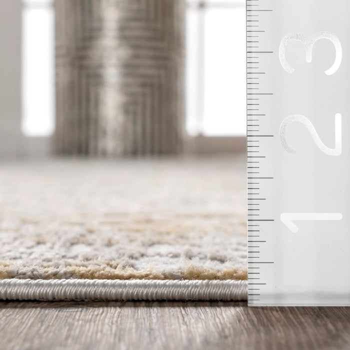 Isabella Gold Crosshatch Area Rug 160x230 cm