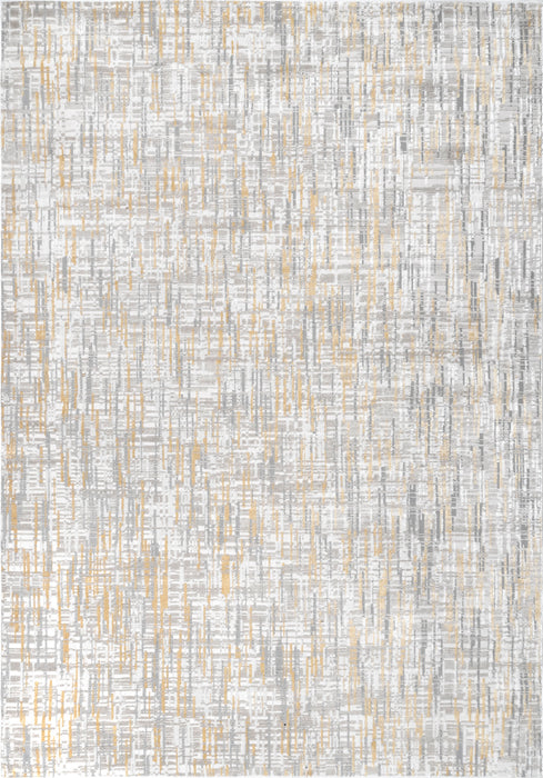 Isabella Gold Crosshatch Area Rug 160x230 cm