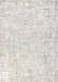 Isabella Gold Crosshatch Area Rug 160x230 cm