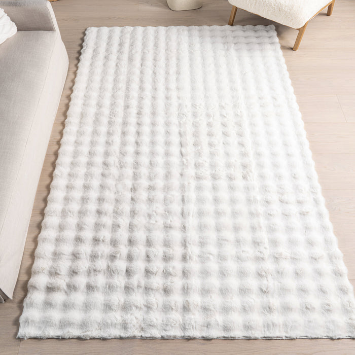 Ivana Washable Plush Cloud Area Rug 130x190 cm Off White