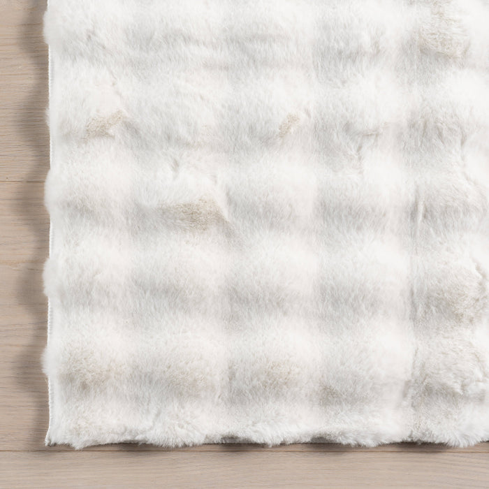 Ivana Washable Plush Cloud Area Rug 130x190 cm Off White