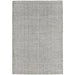 Ives Modern Geometric Chevron Zigzag Hand-Woven Jute&Cotton Durable Textured Soft-Touch Flatweave Black/White Rug