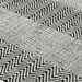 Ives Modern Geometric Chevron Zigzag Hand-Woven Jute&Cotton Durable Textured Soft-Touch Flatweave Grey Rug