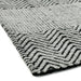 Ives Modern Geometric Chevron Zigzag Hand-Woven Jute&Cotton Durable Textured Soft-Touch Flatweave Grey Rug