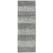 Ives Modern Geometric Chevron Zigzag Hand-Woven Jute&Cotton Durable Textured Soft-Touch Flatweave Grey Runner