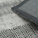 Ives Modern Geometric Chevron Zigzag Hand-Woven Jute&Cotton Durable Textured Soft-Touch Flatweave Grey Runner